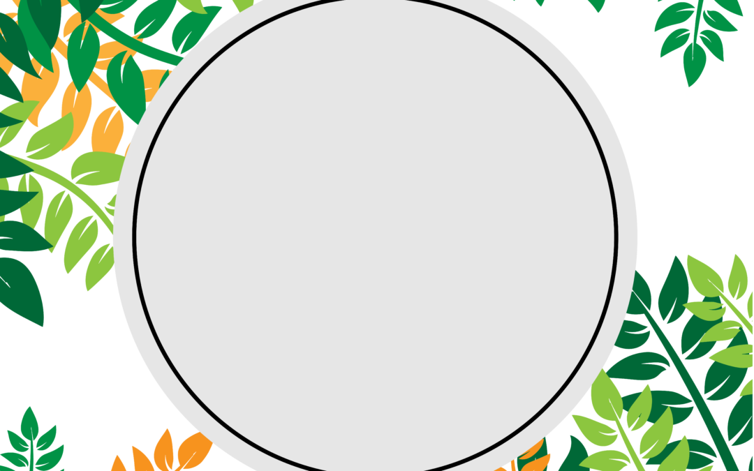 tropical flower frame