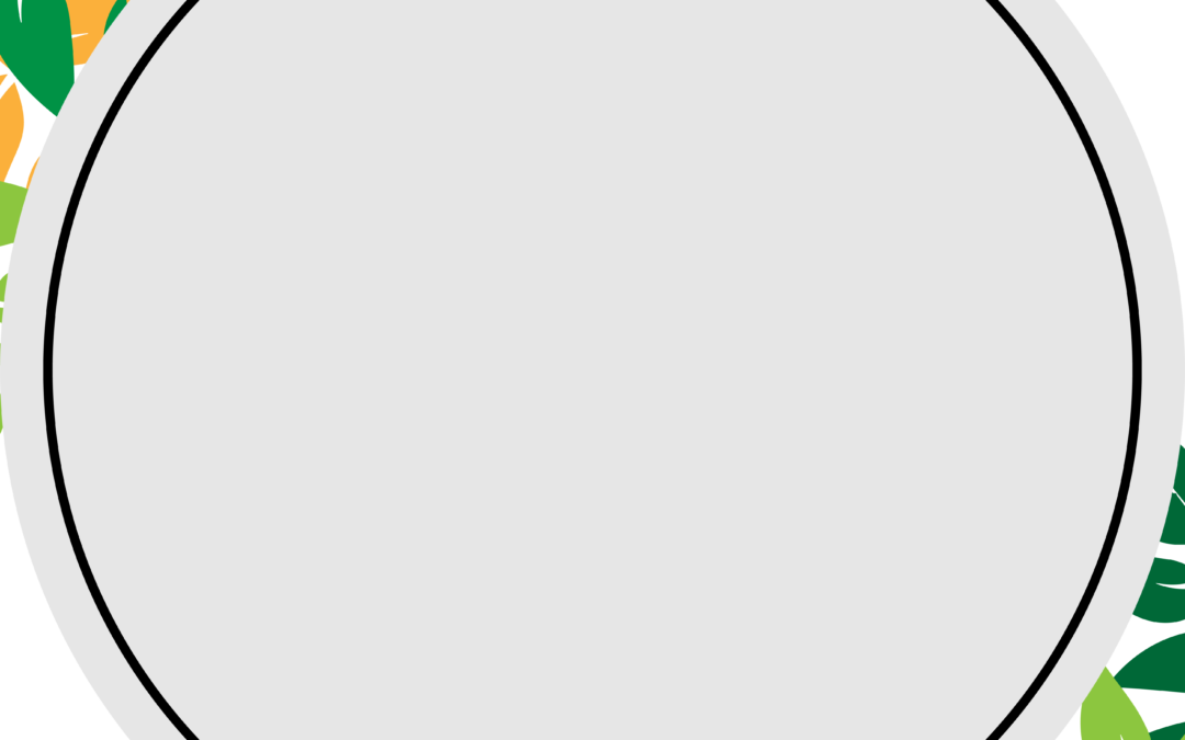 tropical flower frame background