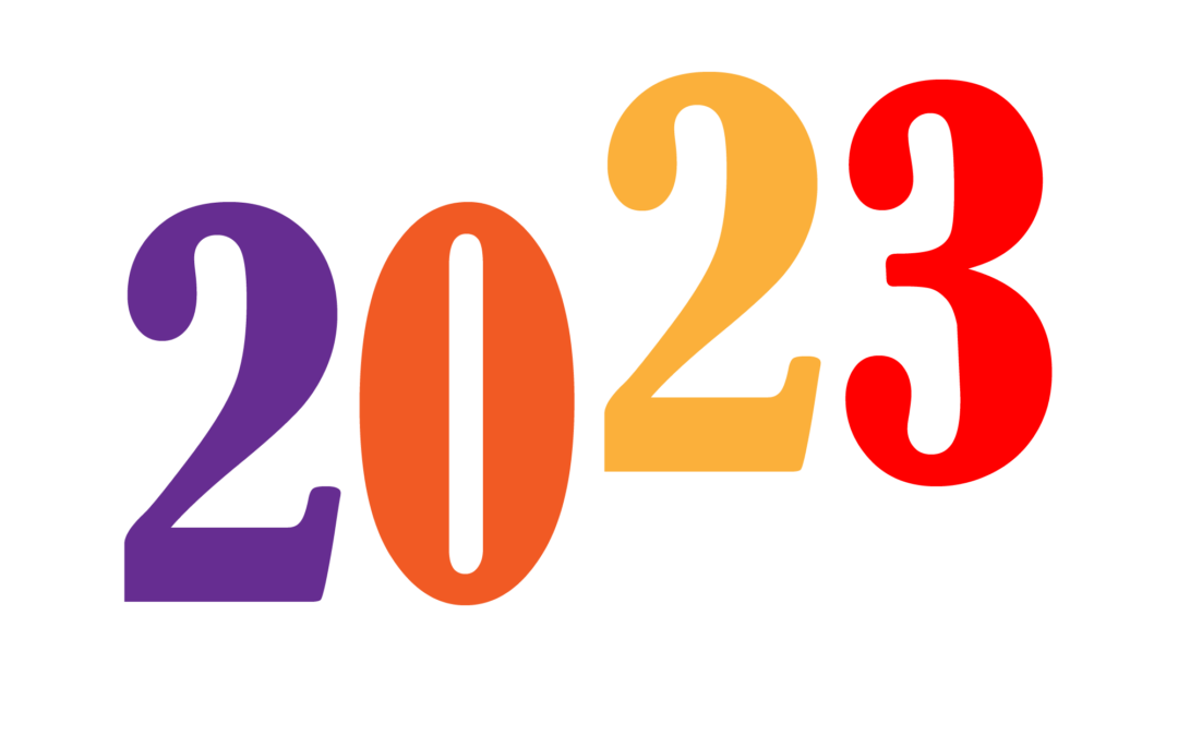 Designer new Creative concept of 2023 Happy New Year posters