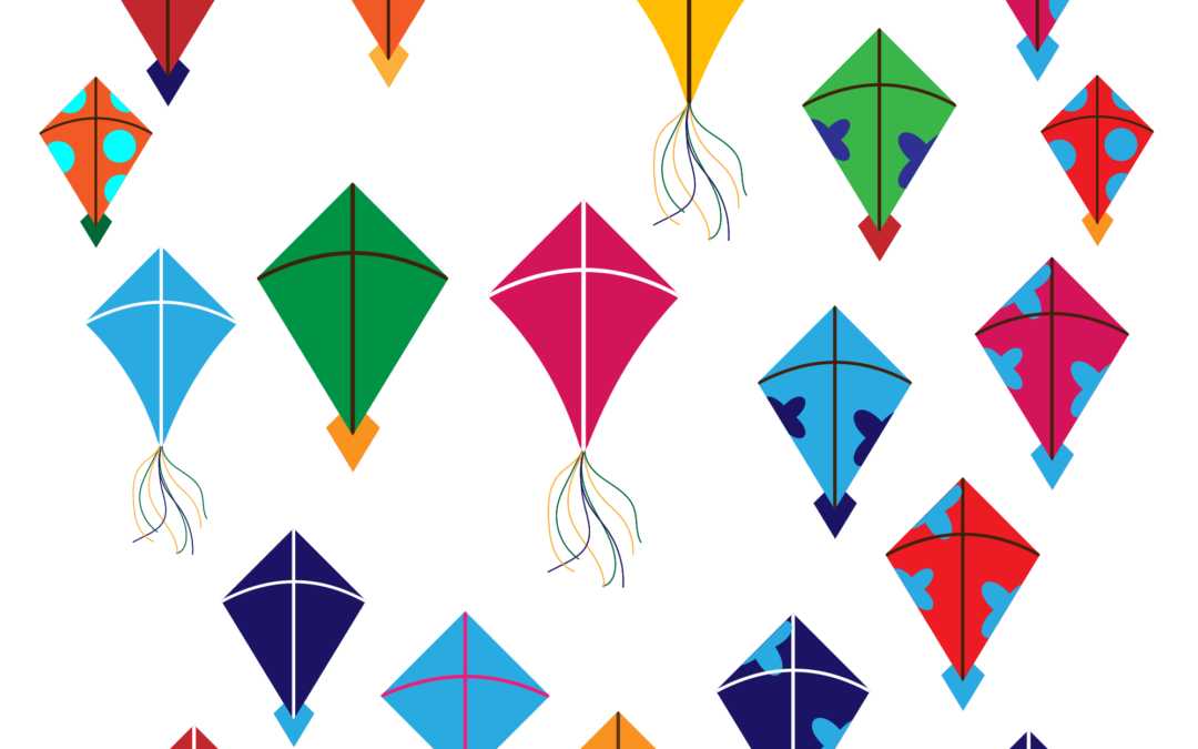Diffeent types of kites, colorful kites, makar sankrant kites, kite festival