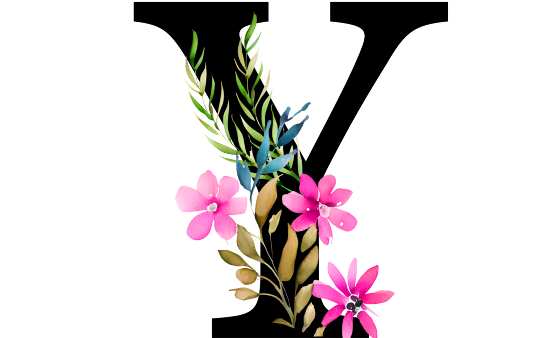 Free Transparent Floral Alphabet Illustration letter Y